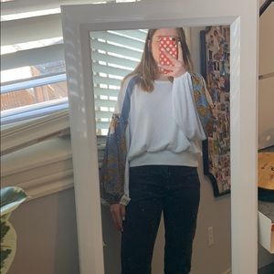 Free people puffy sleeve sweater